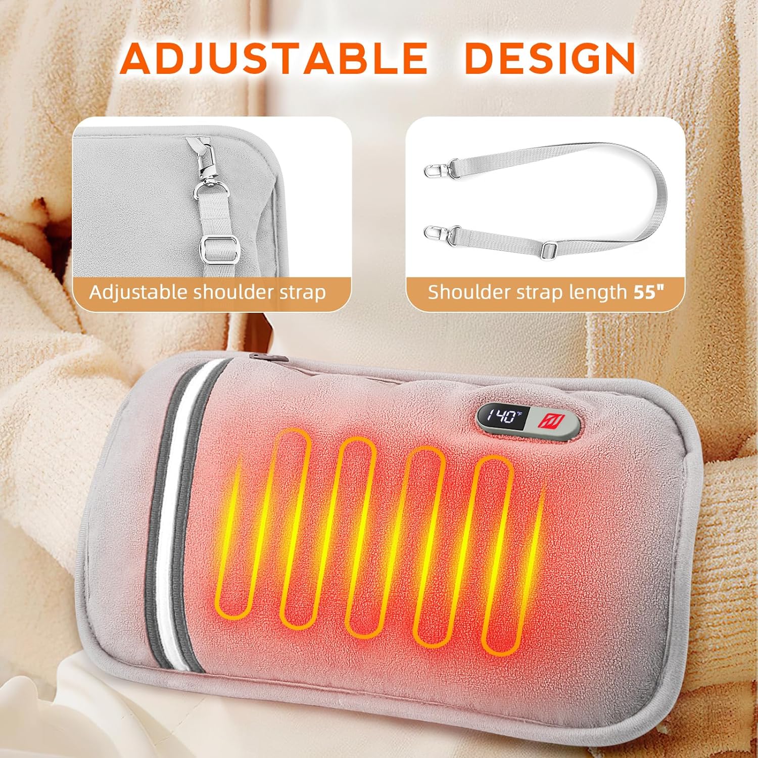 Hand-Warmers-Rechargeable Electric Hand Warmer Pouch Heated Hand Muff –  MATKAO